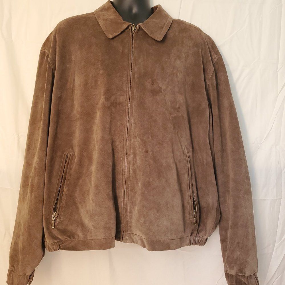 Newport Harbor coat men's suede size xxl